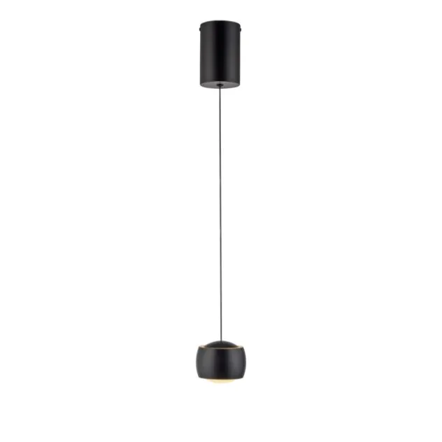 LED Pendelleuchte schwarz 1 flammig höhenverstellbar Esszimmer