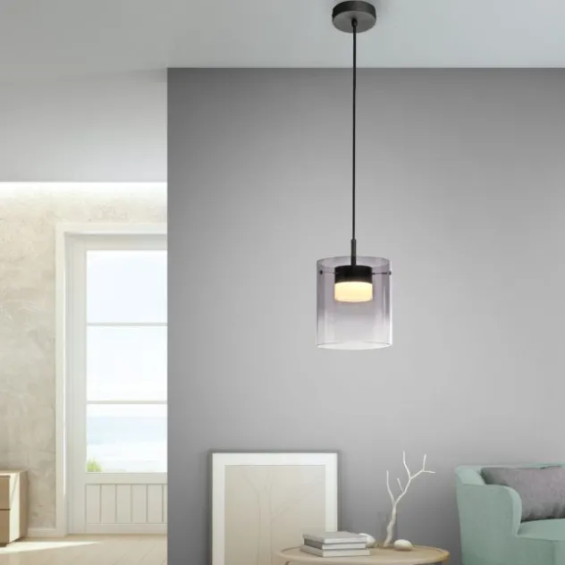 LED Pendelleuchte schwarz 1-flammig dimmbar in 3 Stufen Esszimmer