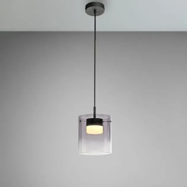 LED Pendelleuchte schwarz 1-flammig dimmbar in 3 Stufen Esszimmer