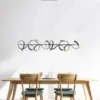 LED Pendelleuchte, schwarz, geschwungenes Design, Dimmfunktion, modern