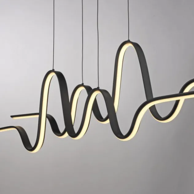 LED Pendelleuchte schwarz höhenverstellbar dimmbar in 3 Stufen