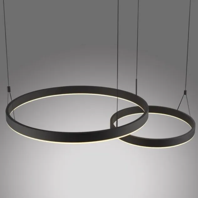 LED Pendelleuchte schwarz höhenverstellbar Fernbedienung dimmbar CCT