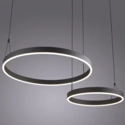 LED Pendelleuchte schwarz höhenverstellbar Fernbedienung dimmbar CCT
