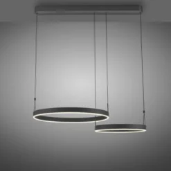 LED Pendelleuchte schwarz höhenverstellbar Fernbedienung dimmbar CCT