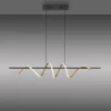 LED Pendelleuchte schwarz messing höhenverstellbar per Lift dimmbar