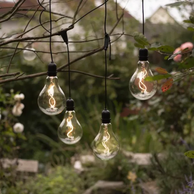 LED Pendelleuchte, schwarz, spritzwassergeschützt, modern