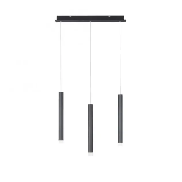 LED-Pendelleuchte, schwarz , warmweiß, Innenleuchte, 3-flammig
