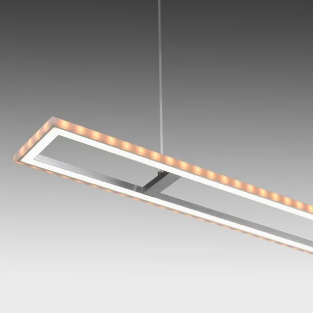 LED Pendelleuchte silberfarbig dimmbar Rainbow RGB Memorfunktion Esszimmer