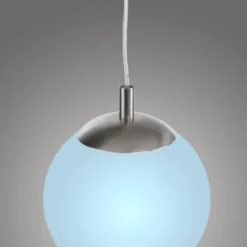 LED Pendelleuchte Smarthome D=25 silber dimmbar App Fernbedienung