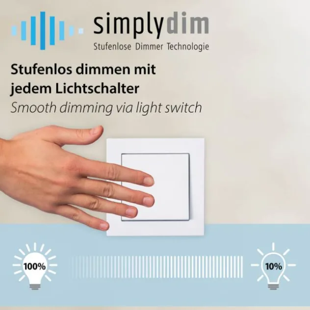 LED Pendelleuchte TWIST, sand, mit vorhandenem Schalter dimmbar, höhenverstellbar