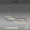 LED Pendelleuchte TWIST, schwarz, höhenverstellbar, dimmbar, Memoryfunktion