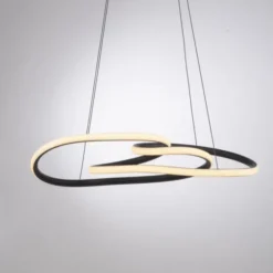 LED Pendelleuchte TWIST, schwarz, höhenverstellbar, Memoryfunktion