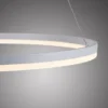 LED Pendelleuchte 80x80 weiss rund dimmbar Memoryfunktion modern