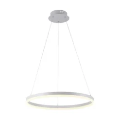 LED Pendelleuchte 60x60 weiss rund dimmbar Memoryfunktion modern