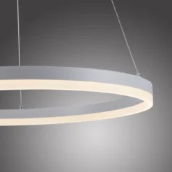 LED Pendelleuchte 60x60 weiss rund dimmbar Memoryfunktion modern