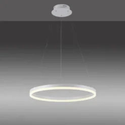 LED Pendelleuchte 60x60 weiss rund dimmbar Memoryfunktion modern