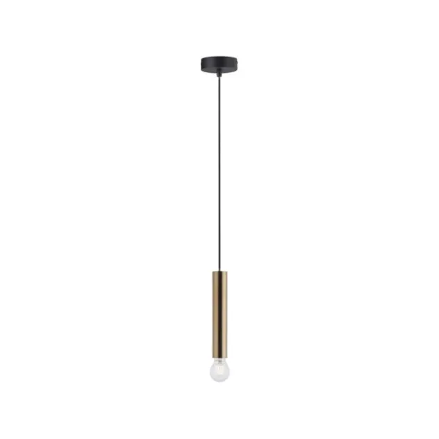 LED Pendelleuchte, zeitlos, messing matt, Innenleuchte,1 flammige Pendellampe