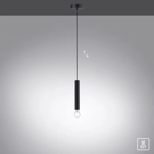 LED Pendelleuchte, zeitlos, schwarz, Innenleuchte,1 flammige Pendellampe