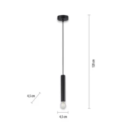 LED Pendelleuchte, zeitlos, schwarz, Innenleuchte,1 flammige Pendellampe