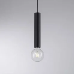 LED Pendelleuchte, zeitlos, schwarz, Innenleuchte,1 flammige Pendellampe