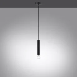 LED Pendelleuchte, zeitlos, schwarz, Innenleuchte,1 flammige Pendellampe