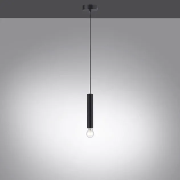LED Pendelleuchte, zeitlos, schwarz, Innenleuchte,1 flammige Pendellampe