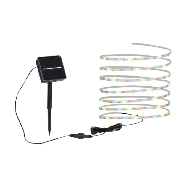 LED Solar Stripe 8 Farbmodis Außenbereich IP44 Erdspieß