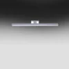 LED Spiegelleuchte 60x12,1cm chromfarbig glänzend schmal Badezimmerlampe
