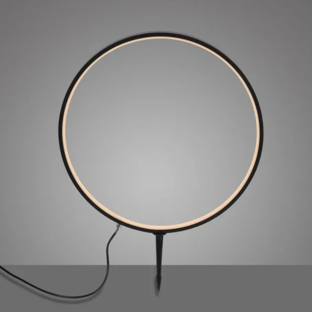 LED Spießleuchte D=50cm schwarz IP65 Schutz Timerfunktion Gartenlampe