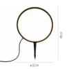 LED Spießleuchte D=32cm schwarz IP65 Schutz Timerfunktion Gartenlampe