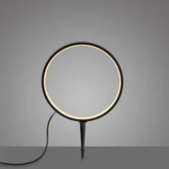 LED Spießleuchte D=32cm schwarz IP65 Schutz Timerfunktion Gartenlampe