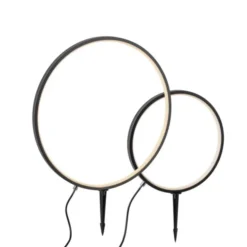 LED Spießleuchte Gartenlampe Ringform Timerfunktion IP65 wasserfest