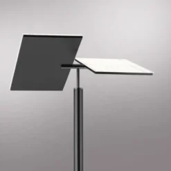 LED Stehlampe anthrazit farbig schwenkbar dimmbar Lesearm CCT Memory