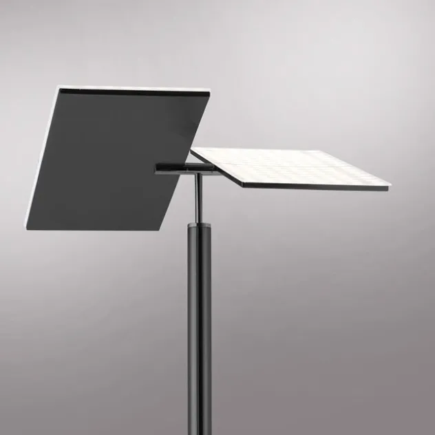 LED Stehlampe anthrazit farbig schwenkbar dimmbar Lesearm CCT Memory
