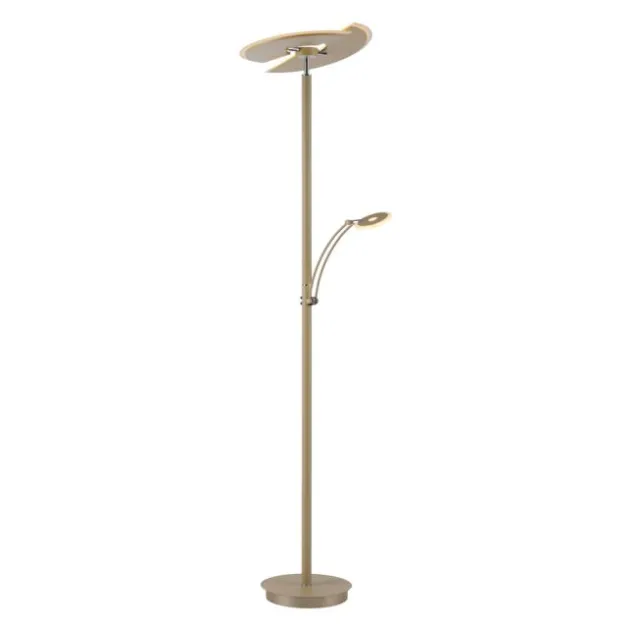 LED Stehleuchte ARTUR, sandfarben, Tastdimmer, dreh-und schwenkbar