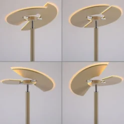 LED Stehleuchte ARTUR, sandfarben, Tastdimmer, dreh-und schwenkbar