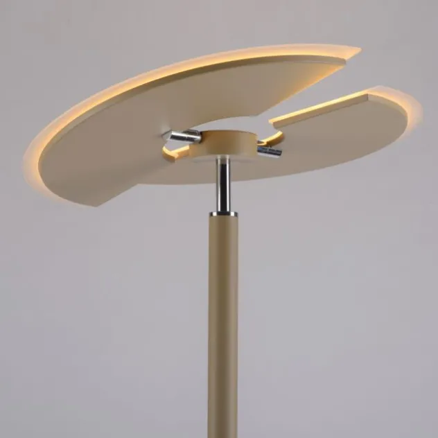 LED Stehleuchte ARTUR, sandfarben, Tastdimmer, dreh-und schwenkbar