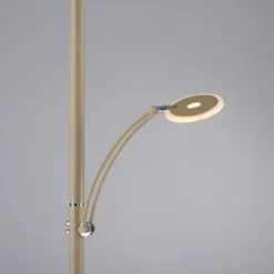 LED Stehleuchte ARTUR, sandfarben, Tastdimmer, dreh-und schwenkbar