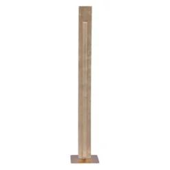 LED-Stehleuchte, Blattgoldoptik, warmweiße Lichtfarbe, blendfrei, modern