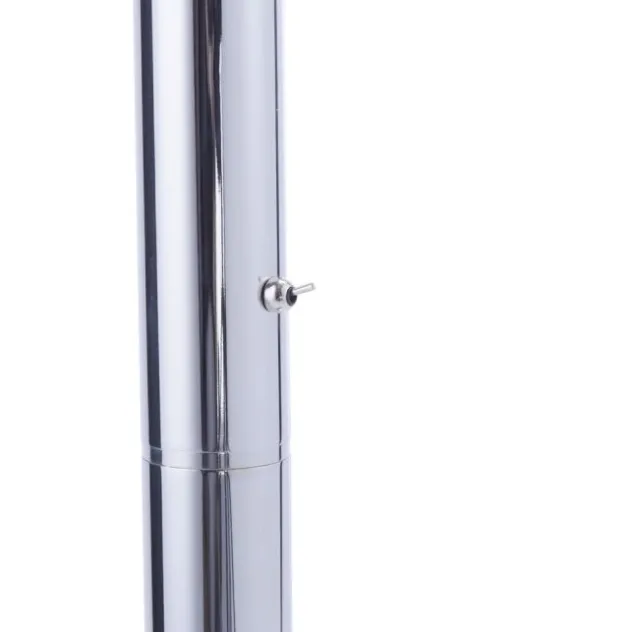 LED-Stehleuchte, Chrom, 3 Leuchtarmen, warmweiß, Kippschalter