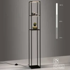 LED Stehleuchte CONNI schwarz, warmweiß, dimmbar, Innenleuchte
