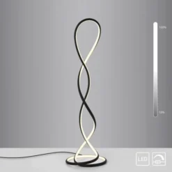 LED Stehleuchte modernes Design, TWIST, schwarz,