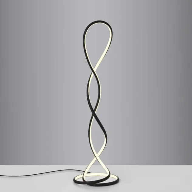 LED Stehleuchte modernes Design, TWIST, schwarz,