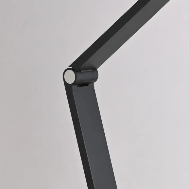 LED Stehleuchte SAMSKY, grau, CCT-Steuerung, Tastdimmer, höhenverstellbar