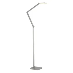 LED Stehleuchte SAMSKY, silber, dimmbar, höhenverstellbar, Farbtemperatursteuerung
