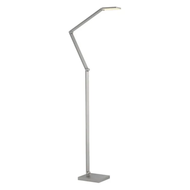 LED Stehleuchte SAMSKY, silber, dimmbar, höhenverstellbar, Farbtemperatursteuerung