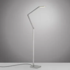 LED Stehleuchte SAMSKY, silber, dimmbar, höhenverstellbar, Farbtemperatursteuerung