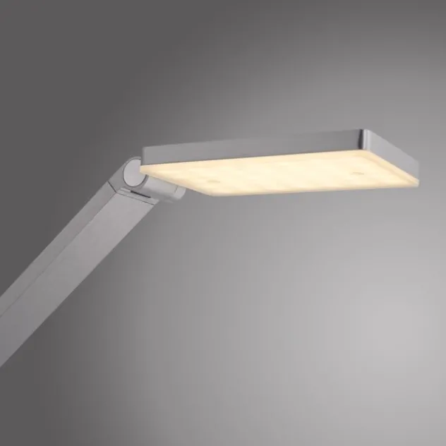LED Stehleuchte SAMSKY, silber, dimmbar, höhenverstellbar, Farbtemperatursteuerung