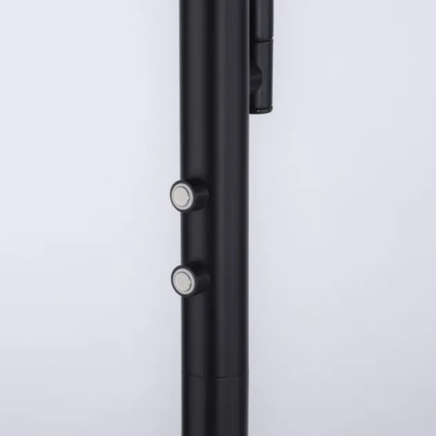 LED-Stehleuchte, schwarz, dimmbar, Lesearm, Deckenfluter