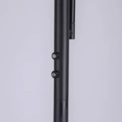 LED-Stehleuchte, schwarz, dimmbar, Touchdimmer, Lesearm, Fluterkopf einstellbar